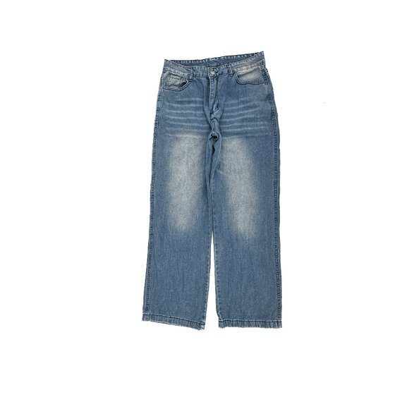 Unbranded Baggy Women's size XL Medium Wash Blue Denim Jeans - Picture 1 of 4